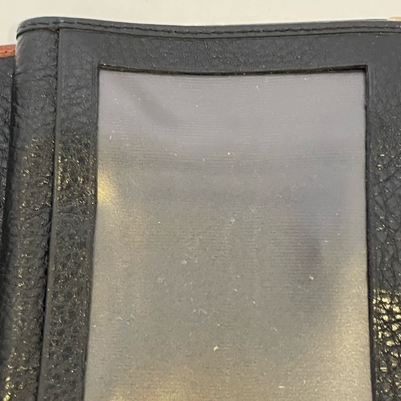 BALLY Black & Brown Leather Bifold Wallet with Coin Compartment - Picture 4 of 12